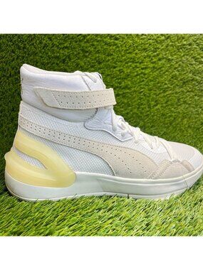 Puma‎ Sky Dreamer Mens Size 9.5 White Cream Athletic Basketball Shoes Sneakers